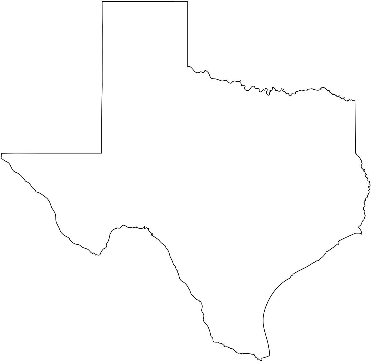 Texas state map